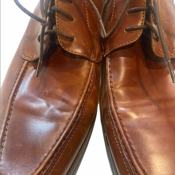 Kenneth Cole Mens Star Walk-ers   Oxford Dress Shoe Cognac Brown  Size 10.5 M